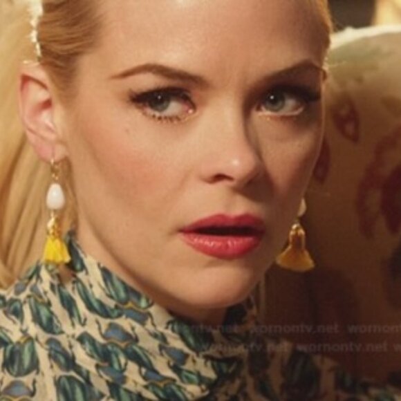 🧡3/15 Anthropologie Yellow Tassel Earrings - Picture 8 of 8